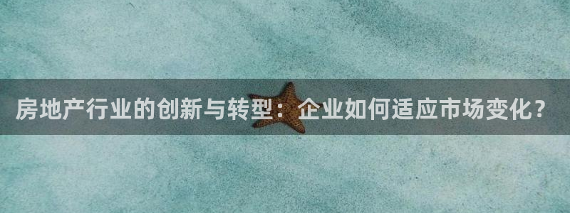 新宝5-测速：房地产行业的创新与转型：企业如何适应市场变化？