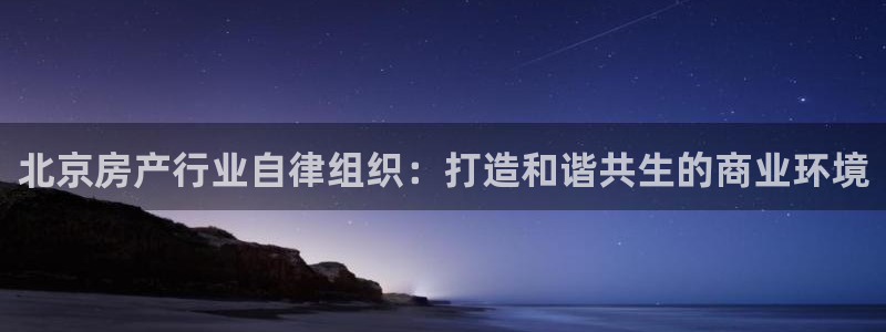 新宝5黑：北京房产行业自律组织：打造和谐共生的商业环境