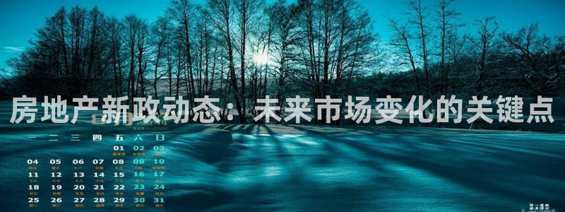 新宝5王问74OOO5：房地产新政动态：未来市场变化的关键点