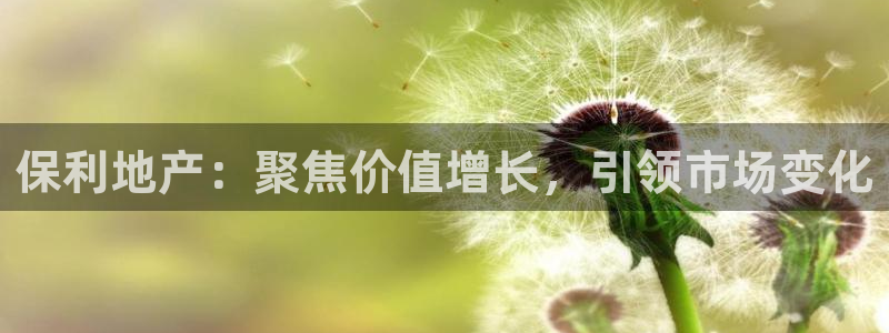 新宝5娱乐登录：保利地产：聚焦价值增长，引领市场变化