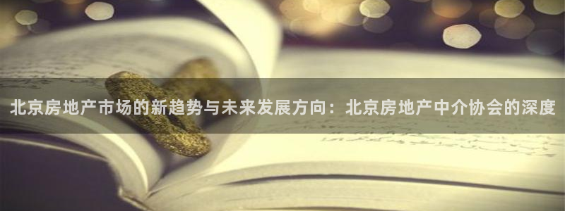 新宝5地址：北京房地产市场的新趋势与未来发展方向：北京房地产