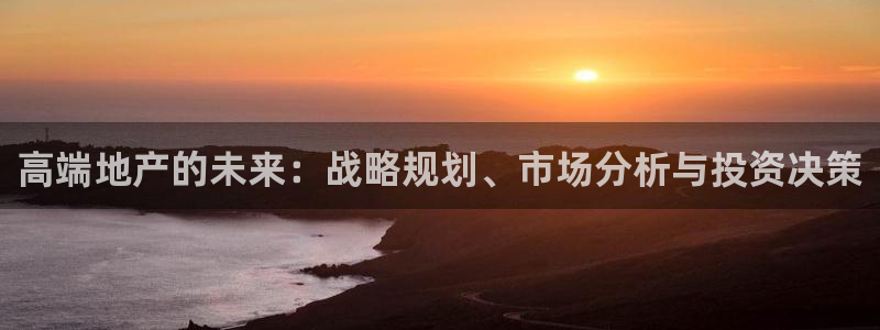 新宝5娱乐：高端地产的未来：战略规划、市场分析与投资决策