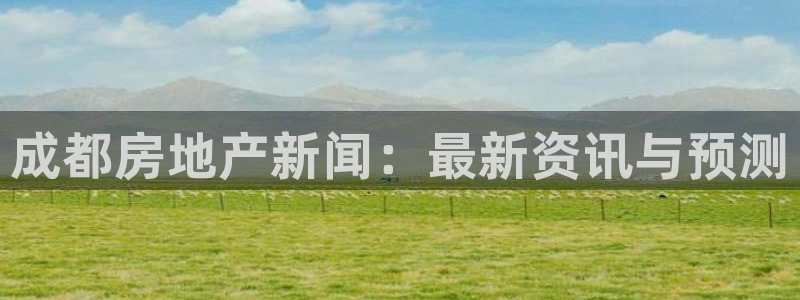 新宝注5册：成都房地产新闻：最新资讯与预测