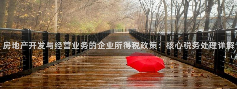 新宝5电脑：房地产开发与经营业务的企业所得税政策：核心税务处