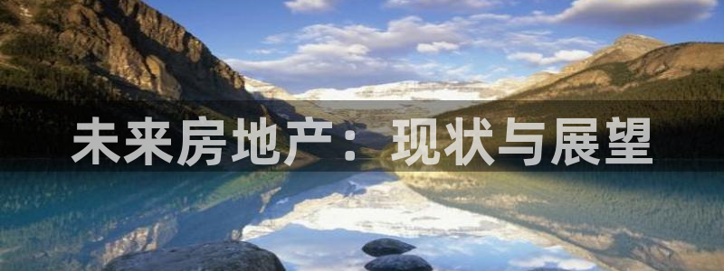 新宝5登录不了：未来房地产：现状与展望