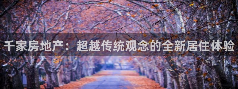 新宝5浗维33 300：千家房地产：超越传统观念的全新居住体